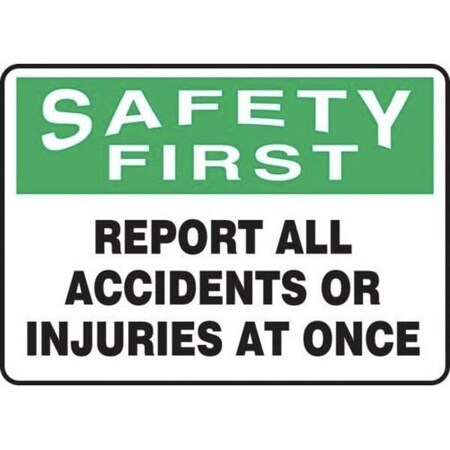 Accuform OSHA SAFETY FIRST SAFETY SIGN MFSD933XT MFSD933XT
